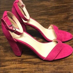 Hot pink heels